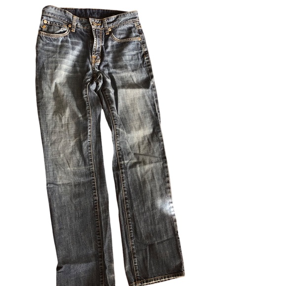 Seven 7 Jeans Blue Denim Fashion Designer Sz 28 x 32 Straight  fit - Picture 1 of 5